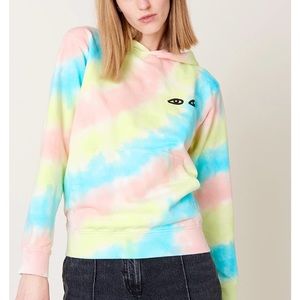 Clare V tie dye hoodie